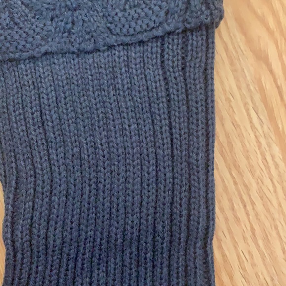 Knit leg warmers/boot cuffs-Blue - Picture 3 of 6